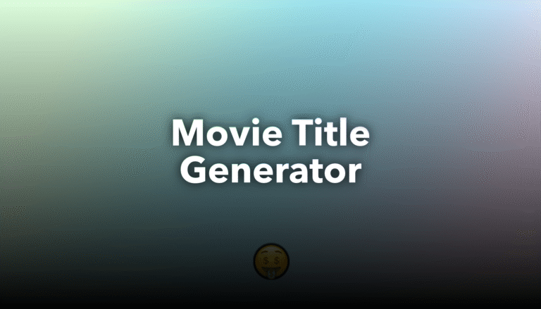 movie title generator​